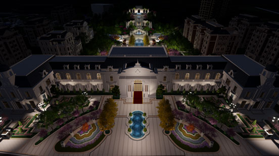 信陽別墅花園景觀設(shè)計案例