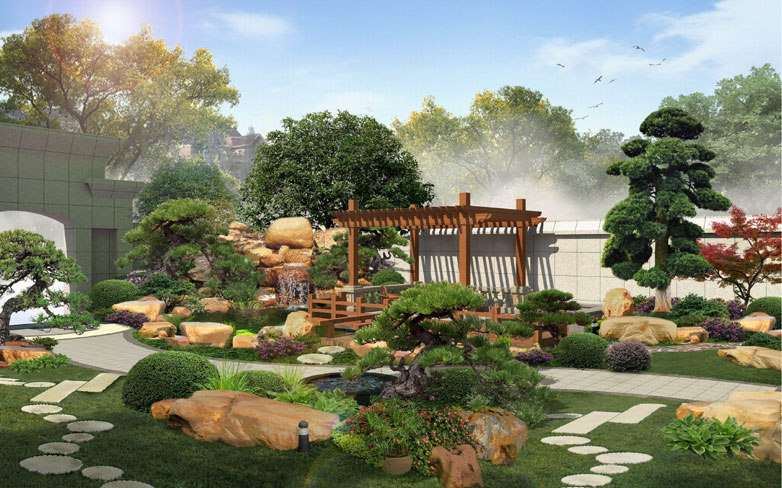 東陽世紀(jì)花城花園設(shè)計(jì)施工案例