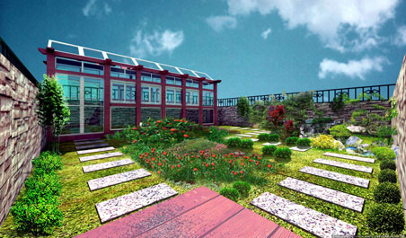 屋頂花園設計的核心元素及效果圖