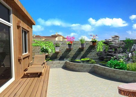 屋頂花園設計注意事項及效果圖